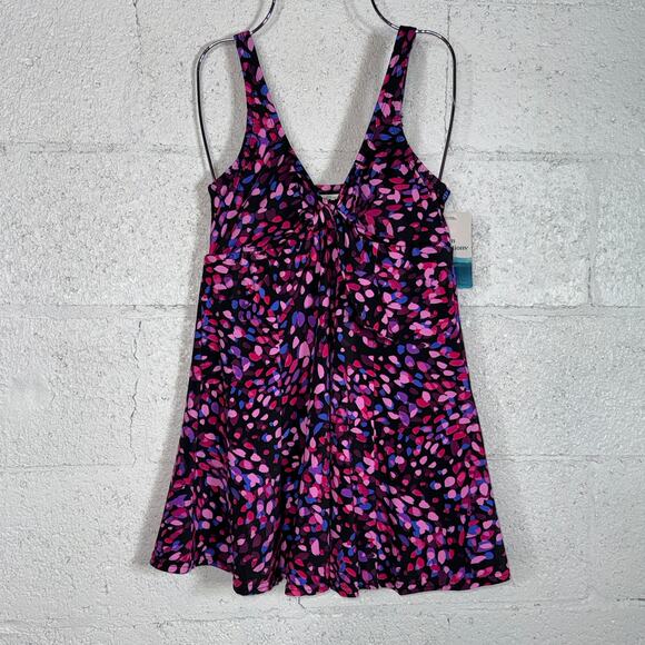 Swim Solutions Women's Abstract Printed One-Piece Swimsuit multi, 10 $112 - Picture 5 of 14